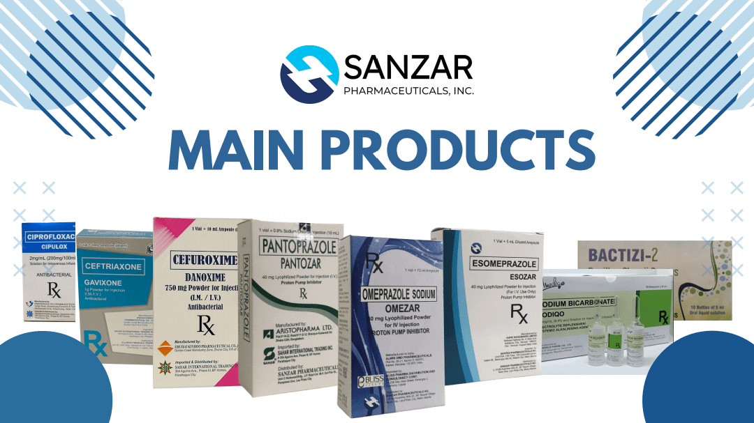 Sanzar Pharmaceuticals Inc - Main Products