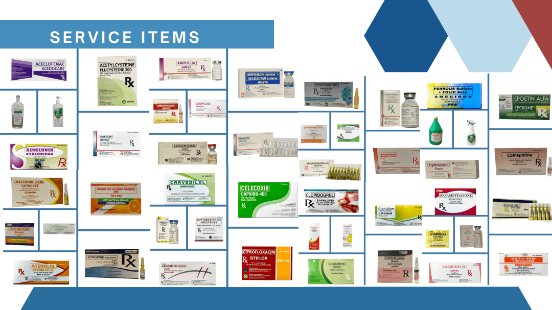 Sanzar Pharmaceuticals Inc - Service Items 1